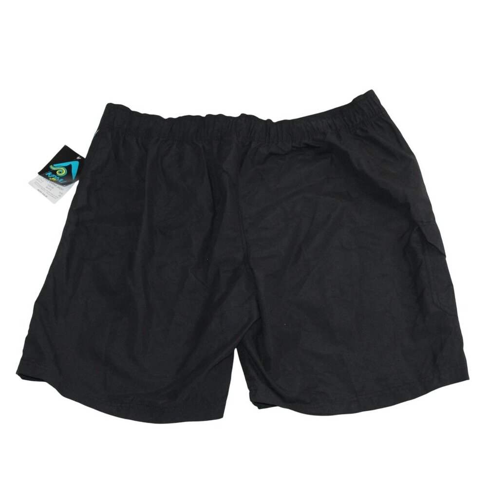 NWT Kanu Surf Mens 2XL Black Marina Cargo Pocket Swim Quick Dry Shorts - Picture 2 of 12